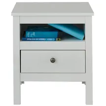 konsimo® Nachtschrank FARGE 35 x 47 x 52 cm Weiß