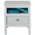 konsimo® Nachtschrank FARGE 35 x 47 x 52 cm Weiß