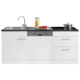 OPTIFIT Küchenzeile Mini 180 cm weiß