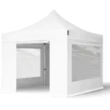 TOOLPORT Faltpavillon inkl. 4 Seitenteile, weiß