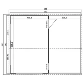 Lasita Maja Einzelgarage Bahamas 6,80 x 5,60 m grün mit Schwingtor und Pfostenanker