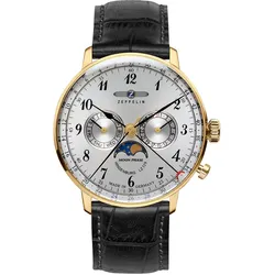 Zeppelin 7038-1 Hindenburg Herrenuhr mit Mondphase