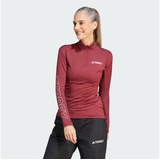 adidas Terrex Xperior Longsleeve Damen Shirt-Dunkel-Rot-L