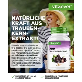 Vit4ever OPC Traubenkernextrakt Kapseln 300 St.