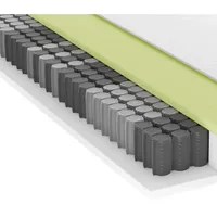 Schlaraffia Taschenfederkernmatratze Impulse 250 Tfk, Blau, Weiß, Textil, H4, 90x200 cm, Oeko-Tex® Standard 100, Härtegradauswahl, Bezug abnehmbar/waschbar, atmungsaktiv, schadstoffgeprüft, Schlafzimmer, Matratzen Shop, Matratzen, Taschenfederkernmatratzen