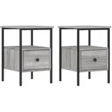 vidaXL Nachtschrank Grau Sonoma 34 x 36 x 50 cm
