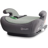 babyGO Sitzerhöhung Bursa IV nach neuer I-Size Norm - Kindersitzerhöhung mit verstellbarem Isofix - Kindersitz/Autositz für Kinder (125-150 cm) Grün