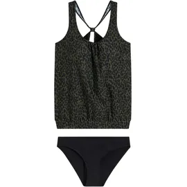 bonprix Tankini Damen Grün/Schwarz 36