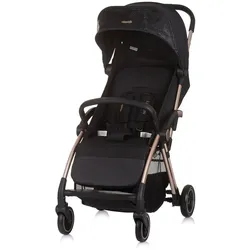 Chipolino Kinderwagen Illusion klappbar, verstellbare Fußstütze, Federung, Korb schwarz