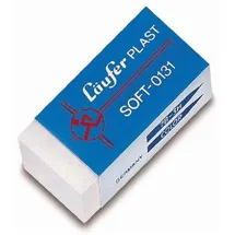 Läufer Radierer Plast Soft 41x19x12mm weiß Packung