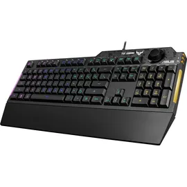 Asus Tastatur K1 Gaming Keyboard französisches Layout 90MP01X0-BKFA00, Schwarz