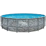 Summer Waves Elite Frame Pool 549 x 132 cm Steinoptik