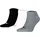 Puma Sneakersocken 3er Pack Schwarz/Weiß/Grau 39-42