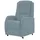 Hukla Fernsehsessel Max Mikrofaser 72 x 109 x 82 cm Blau elektrisch mit Rollen