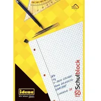IDENA Schulblock A4 50 Blatt kariert