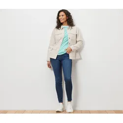 Tchibo - Jeansjacke mit Cargo-Taschen - Damen - Gr. 38 - creme