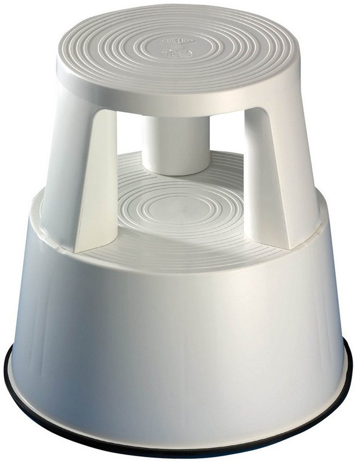 Produktbild WEDO Tritthocker, Rollhocker Step Kunststoff grau