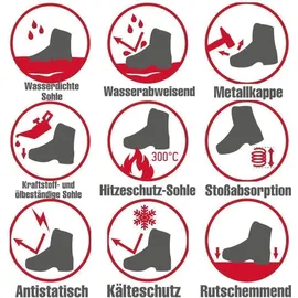 Oregon Schnittschutzstiefel Fiordland Leder bis 300°c, 295469 Gr. 45