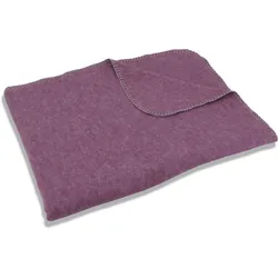 Wohndecke SETEX "Kuscheldecke", rot (hellbordeaux), B:75cm L:120cm, Baumwolle, Polyester, Wohndecken, mit Ziernaht in Melange-Optik, Kuscheldecke