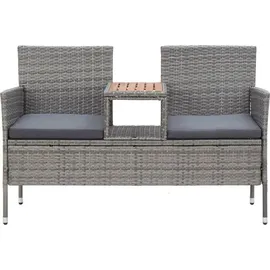vidaXL 2-Sitzer-Gartenbank 143 x 0 x 0 cm Grau