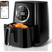 Aigostar Fritteuse heissluft ohne fett, Heißuftfritteuse xxl BPA-frei 4.2L,