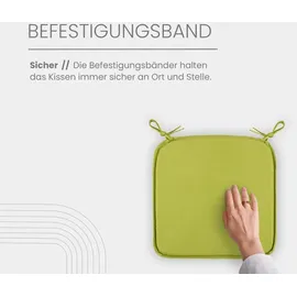 BestLivings Sitzauflage 38 x 38 x 2 cm grün 2-tlg.