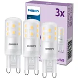 Philips LED-Lampe 470lm 3,7W G9 warmweiß 3 St.