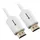 Sharkoon HDMI-Kabel 1 m Stecker/Stecker Weiß