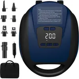 Sup Pumpe Elektrisch,20psi Schlauchboot Pump,Sup Pumpe mit intelligenter zweistufiger Auto-Off-Funktion,Elektrische Luftpumpe Sup für Paddelboard, Aufblasbares SUP und Boot (Dark Blue)
