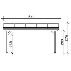 SKANHOLZ Ancona 541 x 300 cm schiefergrau