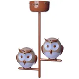 Milagro OWL 2 Leuchtmittel rund braun/weiß