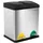 Songmics Mülleimer 30 l Silber/Schwarz
