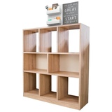 Coemo Raumteiler Split Sonoma Natur Bücherregal Holz in | Gr.: onesize