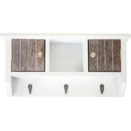Mendler Schlüsselbrett HWC-A48 0 x 0 cm Braun/Weiß