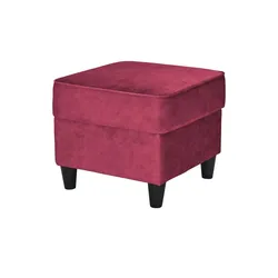 Hocker  Kivana , rot , Maße (cm): B: 52 H: 45 T: 52