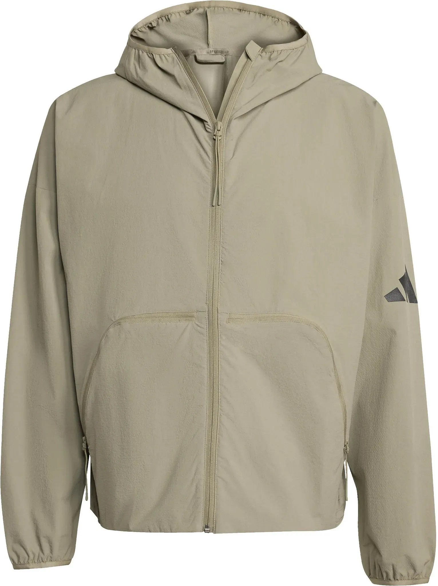 adidas MyShelter Kapuzenjacke Herren in silver pebble, Größe M - grau