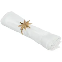 Fééric Lights and Christmas Serviettenringe, goldener Stern, 2er-Set