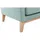 miliboo Eckcouch Polyester 3-Sitzer Lagunenblau