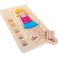 Small Foot Company small foot - Anatomie-Puzzle aus Holz,