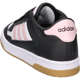 adidas Rapid Court Low Kinder Weiß/Schwarz/Pink 38