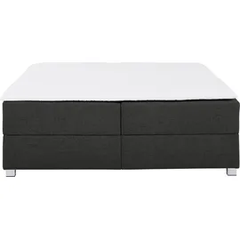 Home Affaire Boxbett HOME AFFAIRE "Alexis", grau (anthrazit), B:180cm L:200cm, Struktur fein (100% Polyester), Komplettbetten, ohne Kopfteil - ideal für Räume mit Dachschrägen; in 4 Breiten