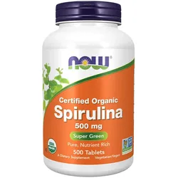 Now Foods Spirulina 500 mg, Organic (500 Tabletten)