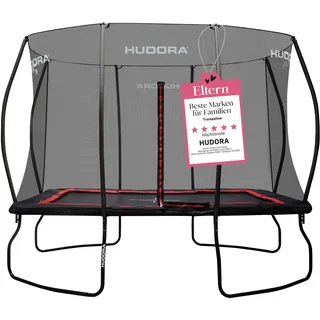 Hudora 4square Trampolin 215 x 305 cm inkl. Sicherheitsnetz schwarz