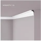 NOEL & MARQUET Eckleiste Nmc GL NOMASTYL Noel MARQUET Zierleiste Stuckleiste Zeitloses Klassisches Design Weiß