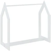[en.casa] Værløse Garderobenständer 78x75x35cm Weiß