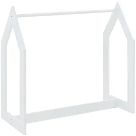 [en.casa] Værløse Garderobenständer 78x75x35cm Weiß