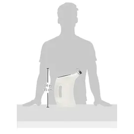 Pressol Messbecher 3l Polyethylen weiß/transparent mit Schutzdeckel/Flexauslauf