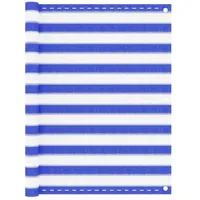 vidaXL Balkon-Sichtschutz Blau / Weiß 120 x 500 cm HDPE