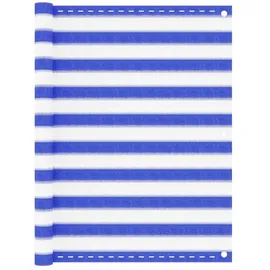 vidaXL Balkon-Sichtschutz Blau / Weiß 120 x 500 cm HDPE