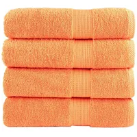 VidaXL Premium-Duschtücher solund 4 Stk. Orange 70x140 cm 600